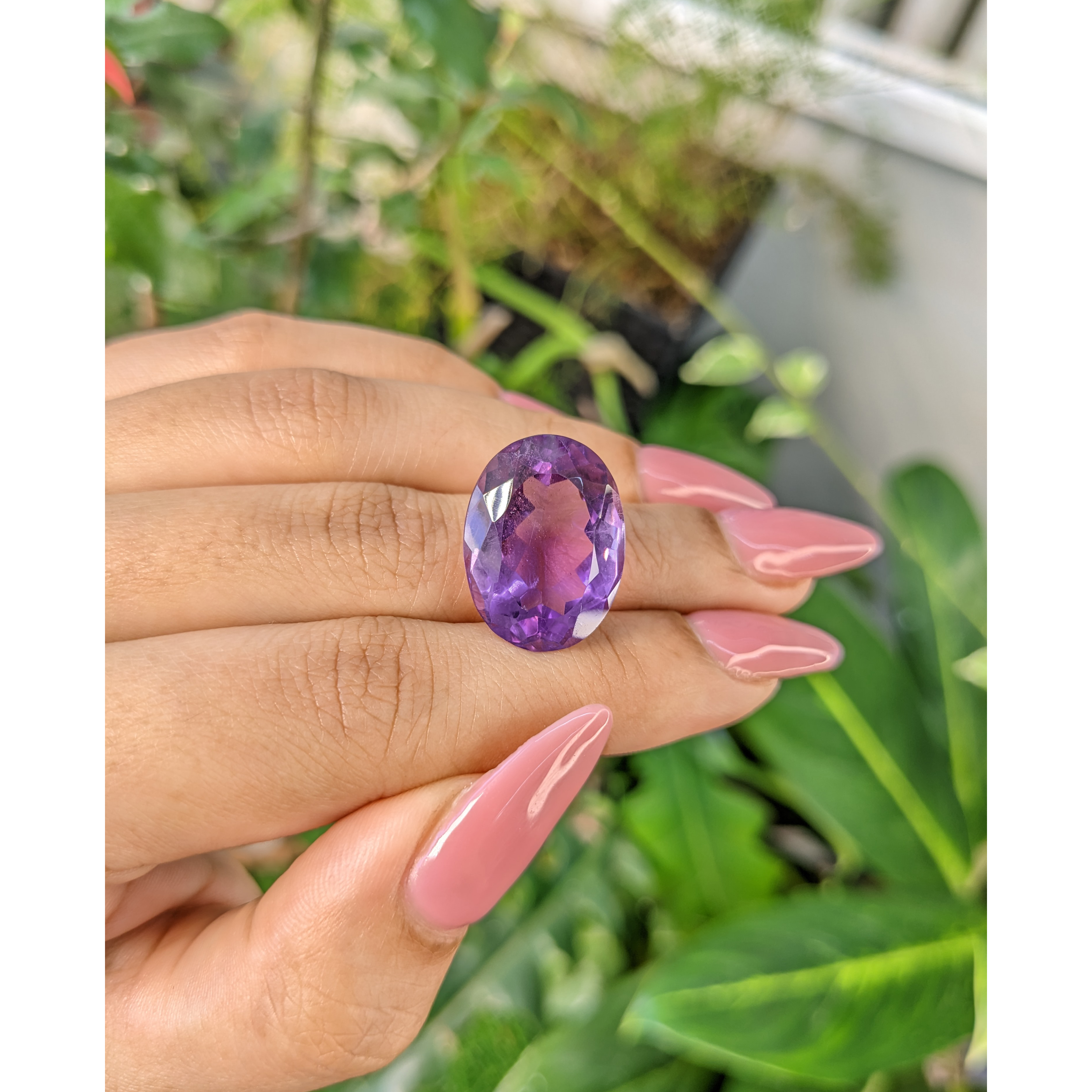 17.7 Carat 19x14.9x10.6 MM Untreated Natural Top Purple hotsell Brazilian Purple Amethyst Oval Shape Cut Stone,Amethyst Oval Cut Loose Gemstone