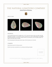 18.97 Ct. Cabochon White Opal from Australia Appraisal