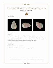 18.97 Ct. Cabochon White Opal from Australia Appraisal