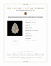18.97 Ct. Cabochon White Opal from Australia Scan Report