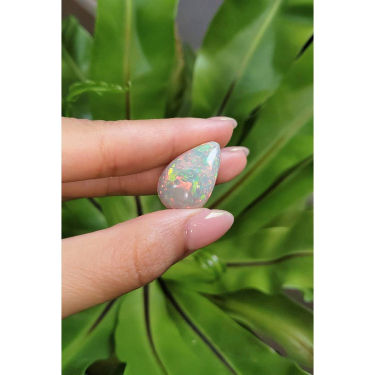 18.97 Ct. Cabochon White Opal from Australia