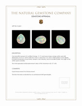 21.19 Ct. Cabochon White Opal from Australia Appraisal