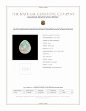 21.19 Ct. Cabochon White Opal from Australia Scan Report