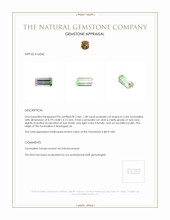 1.58 Ct. Tourmaline from Madagascar Appraisal