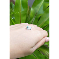 2.94 Ct. Bluish Green Tourmaline from Madagascar Life Style