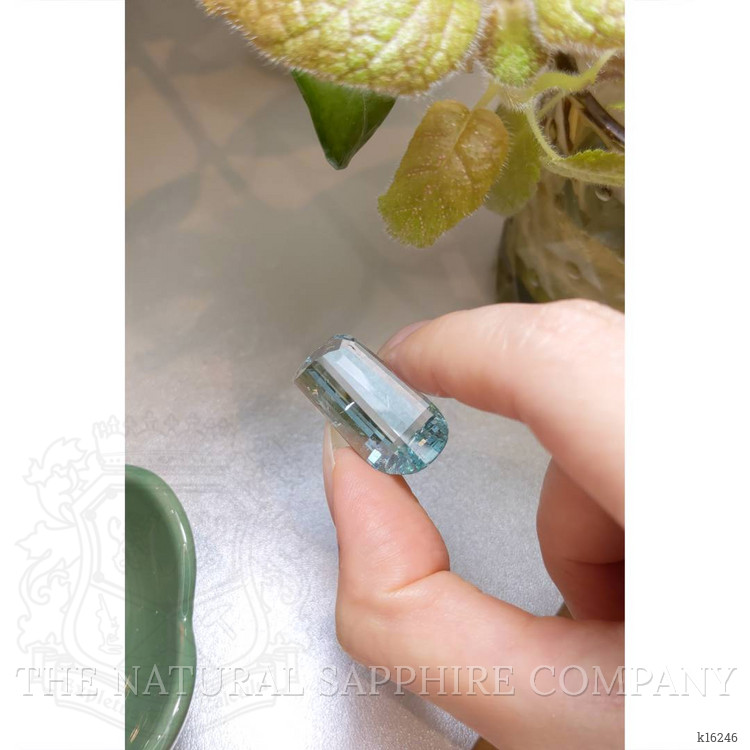 28.05 Ct. Greenish Blue Aquamarine from Brazil