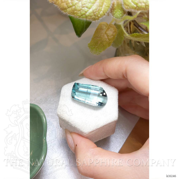 28.05 Ct. Greenish Blue Aquamarine from Brazil