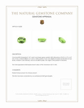 1.87 Ct. Peridot from Tanzania Appraisal