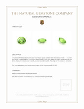 2.03 Ct. Peridot from Tanzania Appraisal