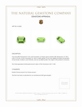 1.85 Ct. Green Peridot from Tanzania Appraisal