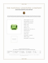 1.85 Ct. Green Peridot from Tanzania Scan Report