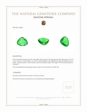0.38 Ct. Tsavorite Garnet from Tanzania Appraisal