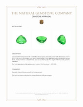0.38 Ct. Tsavorite Garnet from Tanzania Appraisal