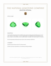 0.38 Ct. Tsavorite Garnet from Tanzania Appraisal