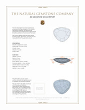 0.38 Ct. Tsavorite Garnet from Tanzania 3 D Scan Report