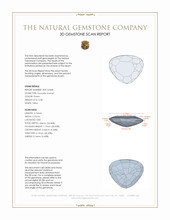 0.38 Ct. Tsavorite Garnet from Tanzania 3 D Scan Report