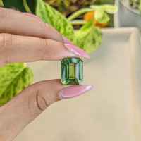 14.76 Ct. Prasiolite from Brazil Life Style