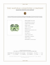 5.46 Ct. Yellowish Green Grossular Garnet from Tanzania Scan Report