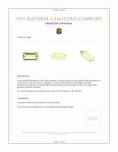 5.80 Ct. Green Grossular Garnet from Tanzania Appraisal