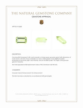 5.80 Ct. Grossular Garnet from Tanzania Appraisal