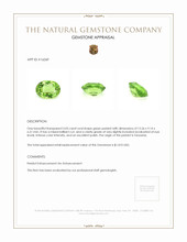 5.05 Ct. Peridot from Tanzania Appraisal