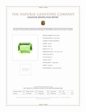 1.32 Ct. Peridot from Tanzania Scan Report