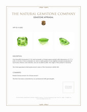 2.18 Ct. Peridot from Tanzania Appraisal
