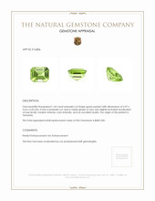 1.43 Ct. Green Peridot from Tanzania Appraisal