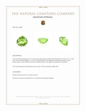 2.32 Ct. Green Peridot from Tanzania Appraisal