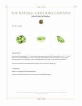 1.19 Ct. Peridot from Tanzania Appraisal
