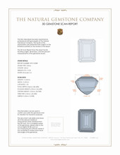 15.30 Ct. Citrine from Brazil 3 D Scan Report