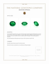 3.52 Ct. Tsavorite Garnet from Tanzania Appraisal