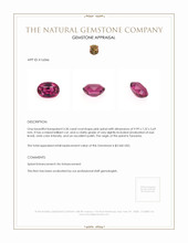 3.30 Ct. Spinel from Tanzania Appraisal