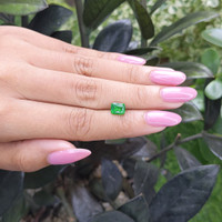1.54 Ct. Tsavorite Garnet from Tanzania Life Style