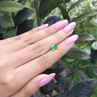 1.54 Ct. Tsavorite Garnet from Tanzania Life Style