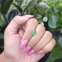 1.54 Ct. Tsavorite Garnet from Tanzania Life Style