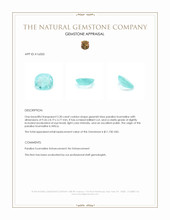 2.30 Ct. Paraiba Tourmaline from Africa Appraisal