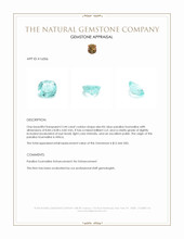 2.44 Ct. Paraiba Tourmaline from Africa Appraisal