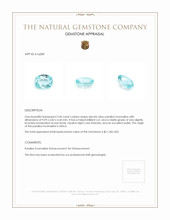 2.06 Ct. Paraiba Tourmaline from Africa Appraisal