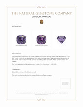 1.09 Ct. Spinel from Ceylon (Sri Lanka) Appraisal