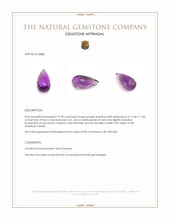 19.98 Ct. Purple Amethyst from Brazil Appraisal
