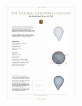 14.28 Ct. Amethyst from Brazil 3 D Scan Report