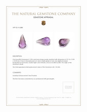13.98 Ct. Purple Amethyst from Brazil Appraisal