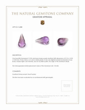 13.98 Ct. Amethyst from Brazil Appraisal