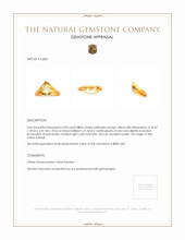 5.00 Ct. Citrine from Brazil Appraisal