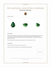 1.65 Ct. Tsavorite Garnet from East Africa Appraisal