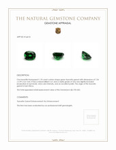 1.70 Ct. Tsavorite Garnet from East Africa Appraisal