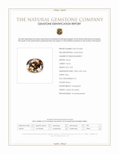 0.95 Ct. Brown Zircon from Ceylon (Sri Lanka) Scan Report