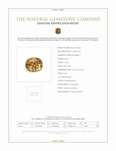 0.85 Ct. Yellowish Brown Zircon from Ceylon (Sri Lanka) Scan Report