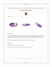 7.88 Ct. Amethyst from Brazil Appraisal